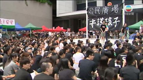 政府邀就反國教科對話 大聯盟如期集會