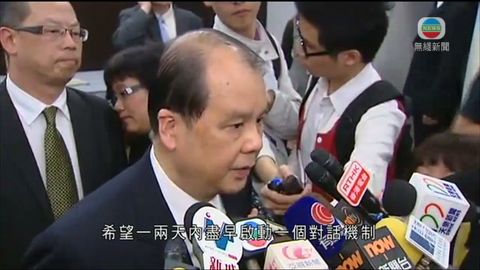 張建宗冀一兩日內舉行調停會議 張建宗冀一兩日內舉行調停會議