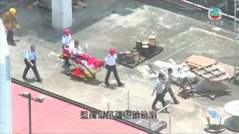 葵涌工業意外 工人一度被困80米高台