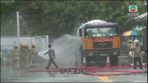 石油氣車油麻地加氣站起火無人傷