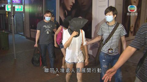警方灣仔掃黃拘19內地女子