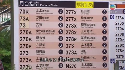 北區路線重組周六第二階段 增轉乘優惠