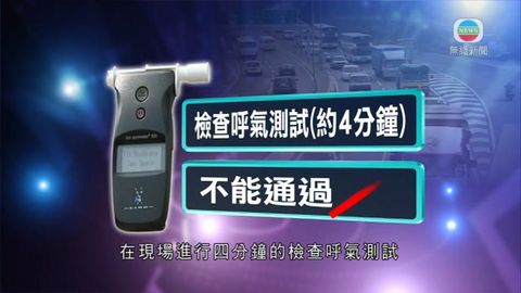政府指年底有酒精呼氣測試改善措施