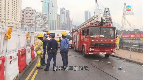 救護車與消防車銅鑼灣相撞有人受傷