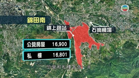政府建議錦上路站附近建逾三萬住宅單位
