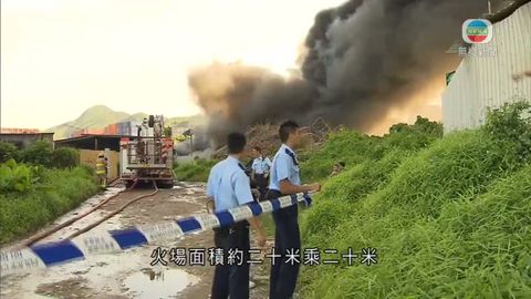 流浮山鳳降村三級火受到控制無人傷