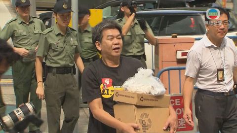 梁國雄被判囚四周 刑滿出獄