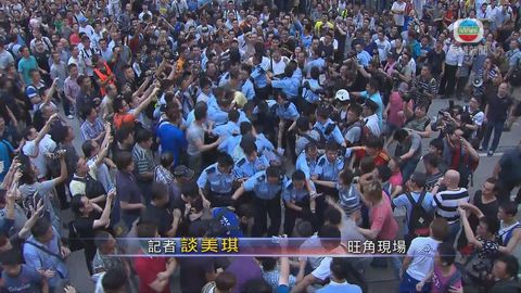 [現場]旺角有佔路者離開時遇攻擊