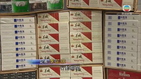 海關檢獲大批懷疑私煙市值約560萬 海關檢獲大批懷疑私煙市值約560萬