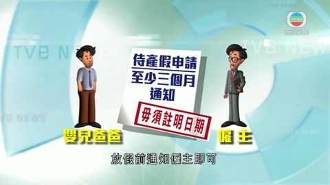 合資格男僱員法定有薪侍產假月底實施