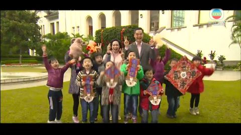 梁振英發表新年賀辭