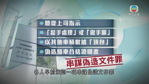 11驗車員偽造合格證明 各判囚3至5個月 11驗車員偽造合格證明 各判囚3至5個月