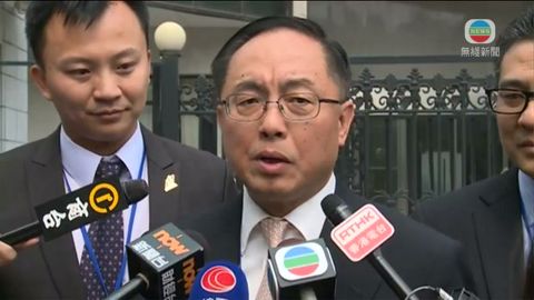 楊偉雄率團晤周波 未談及創科局成立問題