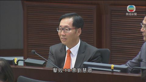 陳健波任立會財會主席 陳鑑林當選副主席