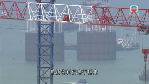 港珠澳大橋香港段料2017年底完成 延遲1年 港珠澳大橋香港段料2017年底完成 延遲1年