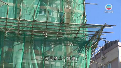搭棚工人遊行反禁飛棚 促保存傳統技術 搭棚工人遊行反禁飛棚 促保存傳統技術