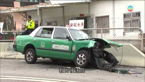 落馬洲致命交通意外 的士司機死亡2乘客傷