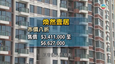 煥然壹居以市價八折發售 料年中揀樓