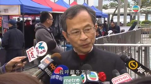 曾鈺成不評論陳鑑林剪布 籲各黨派放下矛盾