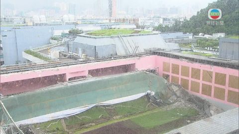 城大建築天台塌三傷 測量師料涉承重及天雨