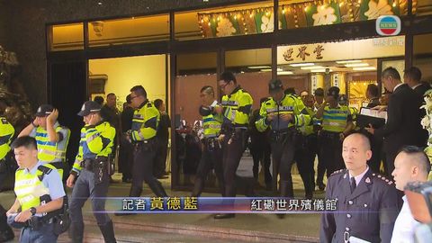 殉職消防隊目許志傑今出殯 消防處長抵殯儀館