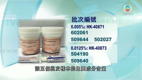 處方藥物「美達消炎膏」五個批次需回收