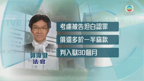 律師行女文員虧空公款約262萬 承認盜竊罪