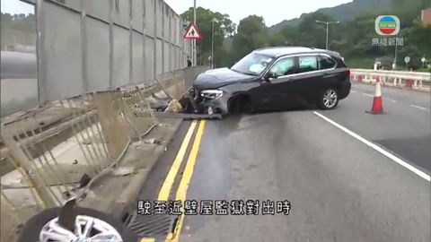 私家車清水灣道失事 司機受傷