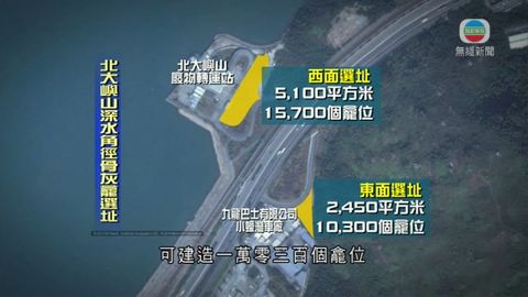 政府擬北大嶼山建2骨灰安置所 供逾2萬龕位