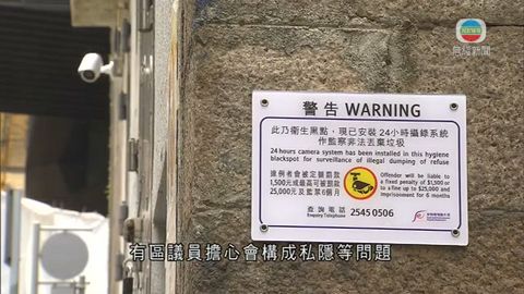 衞生黑點裝閉路電視 私隱專員指有指引供遵循