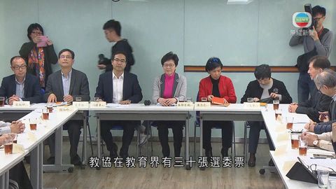 林鄭月娥與教協見面 逾10名選委出席
