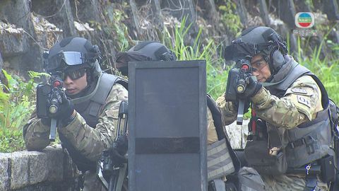 警方反恐特勤隊演習 模擬恐怖分子入侵濾水廠