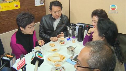 林鄭樂富茶餐廳見市民 稱冀吸收更多民間智慧