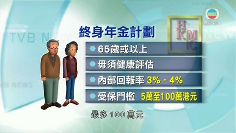 年金計劃料最快明年推出 回報率達3%至4% 年金計劃料最快明年推出 回報率達3%至4%