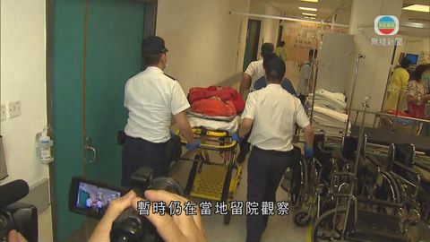 五名江西旅遊受傷遊客下午返港 一人當地留醫