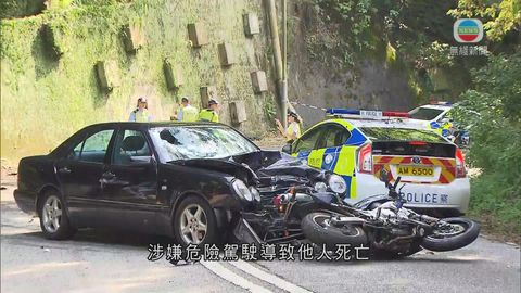 荃錦公路私家車電單車相撞釀一死 私家車司機被捕