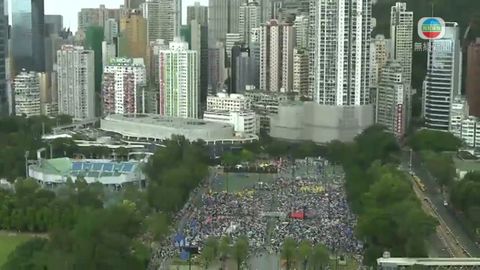 香港遊行人數漸減 部分轉以激烈方式表達意見