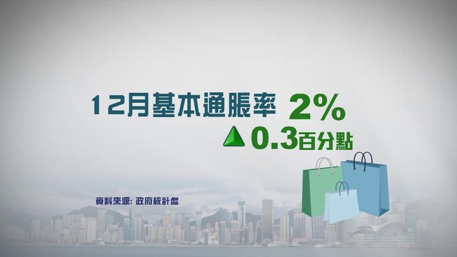 上月基本通脹率2%高過預期 受新鮮蔬菜價格上升等影響