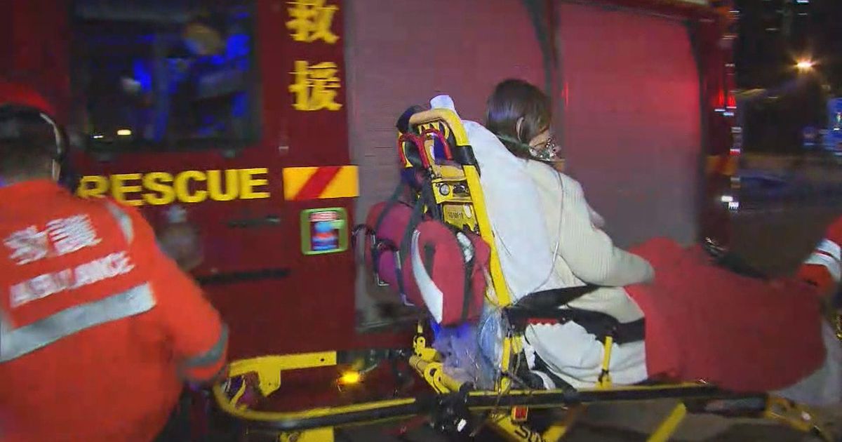 【有片】夜呣里一廈火警 一婦不適送院