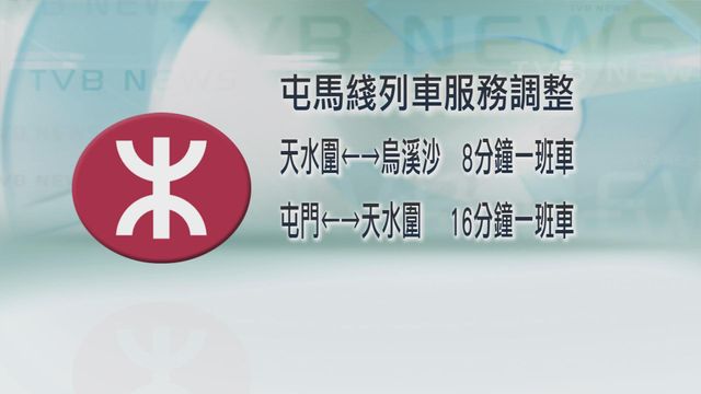 港鐵兆康站附近有信號故障 屯馬綫服務受阻