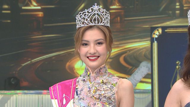 2023年度香港小姐亞軍王怡然。 無綫新聞 TVB News