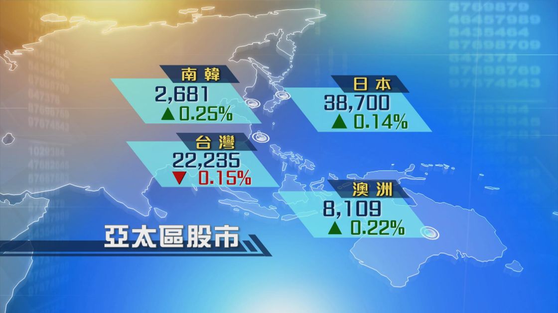 亚太区股市普遍靠稳 | 无线新闻TVB News