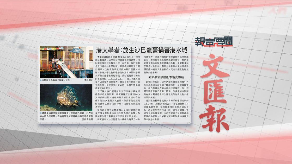 1月20日 报章要闻(一) | 无线新闻TVB News