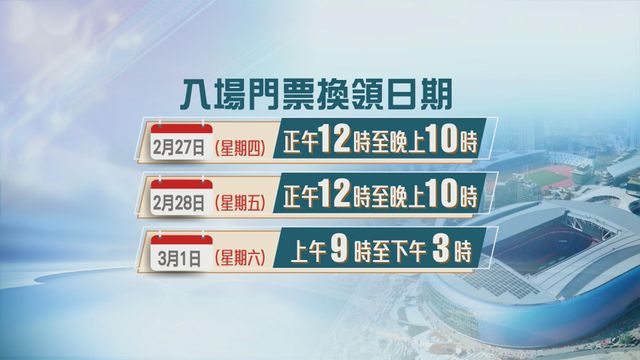 啟德體育園開幕禮•換票安排｜持門票換領券人士今日起須到體藝館換票