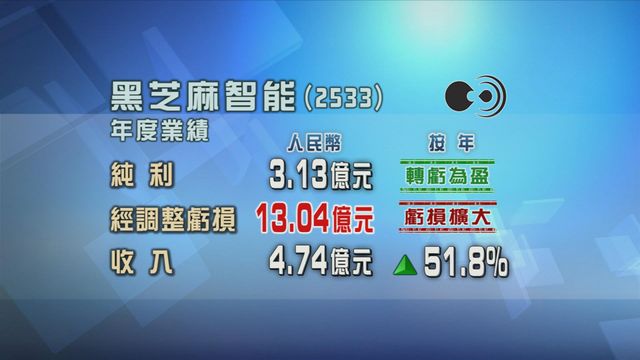 黑芝麻智能去年轉虧為盈
