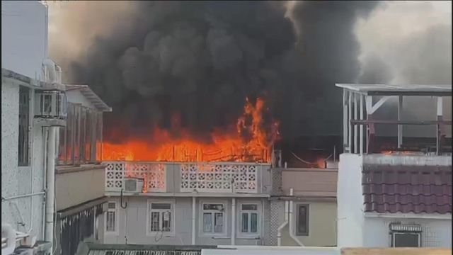 Village house in Kam Tin caught fire