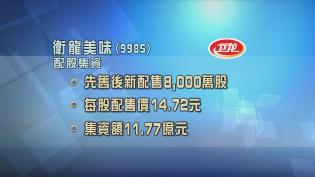 衛龍美味擬配售八千萬股　集資逾11億元