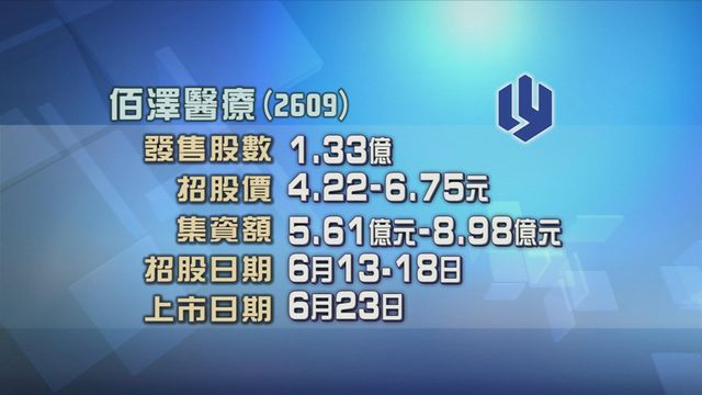佰澤醫療今起招股　入場費約4090元