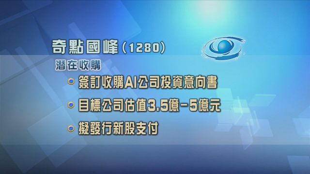 奇點國峰擬收購AI公司