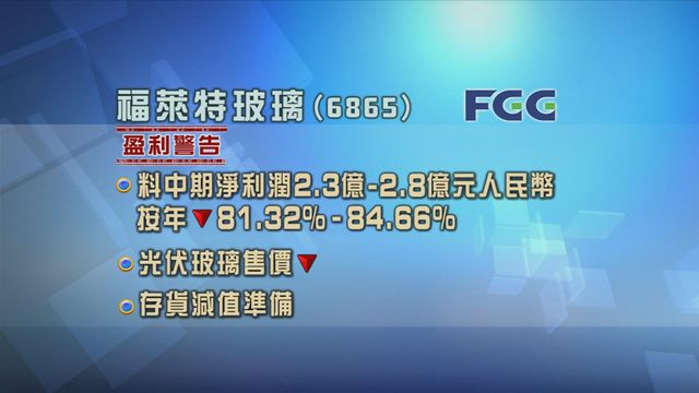 福萊特玻璃發盈警